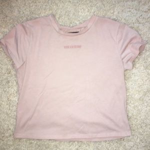 Cute ‘have a nice day’ crop top